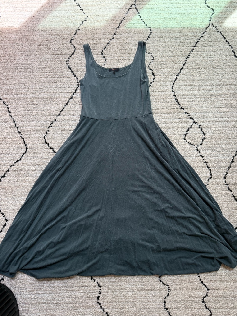 Quince Teal Tank Maxi Dress